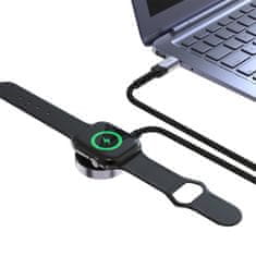 Tech-protect MC01 magnetická nabíjačka na Apple Watch USB-C 1.2m, čierna