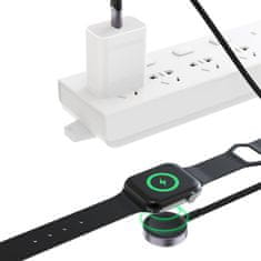 Tech-protect MC01 magnetická nabíjačka na Apple Watch USB-C 1.2m, čierna