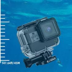 Tech-protect GA200 vodotesné puzdro na GoPro Hero 5 / 6 / 7, priesvitné