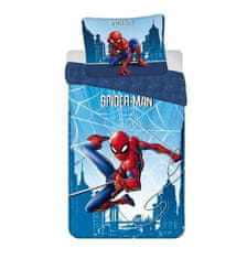 Jerry Fabrics Obliečky Spiderman Blue 04 Bavlna, 140/200, 70/90 cm