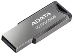 A-Data FlashDrive UV350 256GB / USB 3.2 Gen1 / strieborná