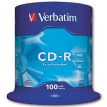 VERBATIM CD-R, cake box 100 ks