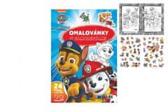 Omaľovánky so samolepkami A4 Paw Patrol/Tlapková patrola 21x30cm