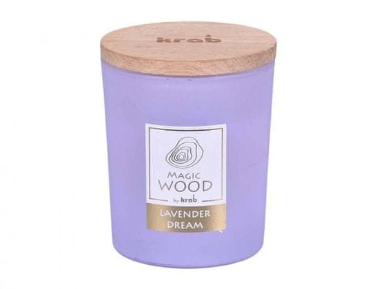 Sviečka v skle MAGIC WOOD LAVENDER DREAM vonná 300g