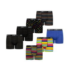 Lee Cooper 7PACK pánske boxerky viacfarebné (PO41015-mix) - veľkosť XXL