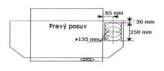 Exihand Odsávač pár CH 100 biely, 60cm, odťah pravý