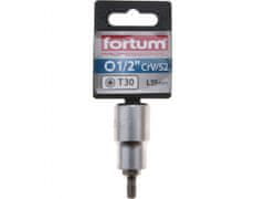 Fortum Hlavica zástrčná 1/2" hrot TORX, T30, L 55mm