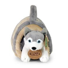 Rappa Plyšový pes husky 13 cm s prepravkou ECO-FRIENDLY