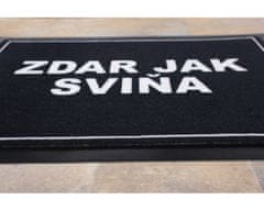 Rohožka Zdar jak sviňa 40x60 cm – na von aj na doma 40x60