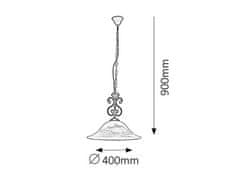 Rabalux DOROTHEA závesný lust max. 1x60W | E27 | IP20 - matná čierna