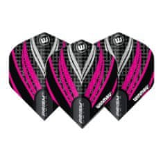 Winmau Letky Prism Delta - Black, White & Pink W6915.290