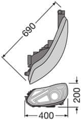 Osram OSRAM LEDRiving XENARC svetlomety pre Ford Focus MK3 2010 - 11/2014 ako náhrada xenónu LEDHL105-BK