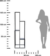 Dekorstyle Stojan na kvety Lemina 150 cm čierny