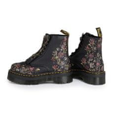 Dr. Martens Členkové topánky elegantné čierna 42 EU Decayed Roses Classic Tumbled Nappa