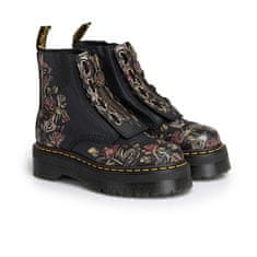 Dr. Martens Členkové topánky elegantné čierna 42 EU Decayed Roses Classic Tumbled Nappa