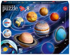 Puzzle 3D Planetárny systém 522 dielikov