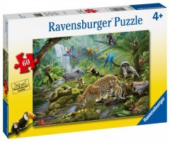 Ravensburger Puzzle - Obdivovatelia dažďového pralesa 60 dielikov