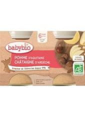 Babybio Jablko s gaštanovým pyré 2x 130 g