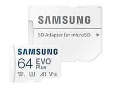 SAMSUNG pamäťová karta 64GB EVO Plus micro SDXC + SD adaptér