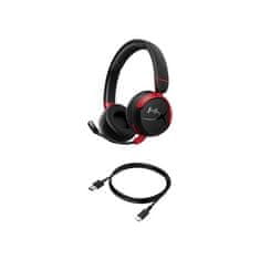 HyperX HP Cloud Mini/BT/Bezdrôt/Čierna-červená