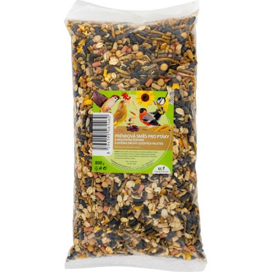 UGF Zmes do kŕmidiel Premium (loj.pelety + hmyz) 800g