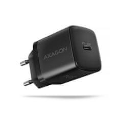 AXAGON ACU-PD30, Sil nabíjačka do siete 30W, 1x port USB-C, PD3.0/PPS/QC4+/SFC/AFC/Apple, čierna