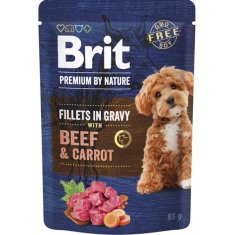 Brit Premium by Nature Dog vreciek. Fillets in Gravy with Beef&Carrot 85g