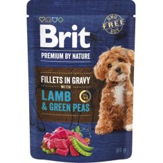 Brit Premium by Nature Dog vreciek. Filety v Grave with Lamb&Pea 85g