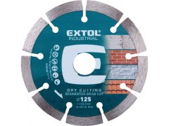 Extol Industrial Kotúč diamantový rezný segmentový Grab Cut, suché rezanie, O 125x22,2x2mm