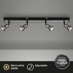 BRILONER BRILONER LED bodové svietidlo, 64 cm, 4x GU10, 4,9 W, 460 lm, antická strieborná BRI 2927-044