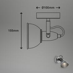 BRILONER BRILONER Bodové svietidlo pr. 10 cm 1x E14 max. 40W antická strieborná BRILO 2049-014