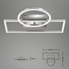 BRILONER BRILONER LED rám 38 cm 19W 1800lm chróm BRI 3108-018