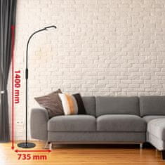 BRILONER BRILONER LED CCT stojacie svietidlo s dotykovým vypínačom pr. 24 cm 7W 700lm čierna BRILO 1296-015