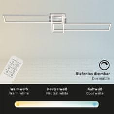 BRILONER BRILONER LED CCT rám 110 cm 51W 5500lm chróm BRILO 3154-018