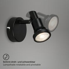 BRILONER BRILONER LED bodové svietidlo pr. 8 cm 1xGU10 4,8 W 400lm čierna BRI 2992-015