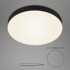 BRILONER BRILONER LED stropné svietidlo, priemer. 27,8 cm, 21 W, čierna BRI 7066-015