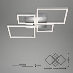 BRILONER BRILONER LED rám 75 cm 44W 4000lm chróm BRILO 3128-018