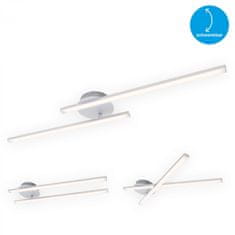 BRILONER BRILONER LED stropné svietidlo 78,2 cm 2x9W 1400lm hliník BRI 3163-029