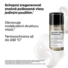 Loreal Professionnel Bezoplachová maska pre poškodené vlasy Absolut Repair Molecular ( Professional Leave-in Mask) 100 ml