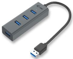 I-TEC USB 3.0 HUB 4-port, pasívny, integrovaný kábel 19cm