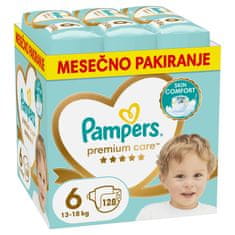 Pampers Premium Care veľ. 6, 128 ks, 13-18 kg