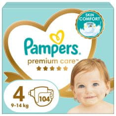 Pampers Pampers Premium Care, Veľkosť 4 Plienka 104x, 9kg-14kg