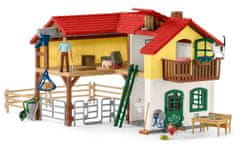 Schleich Farm World 42407 Farma so stajňou a zvieratami