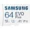 SAMSUNG EVO Plus/micro SDXC/64GB/160MBps/UHS-I U1/Class 10/+ Adaptér