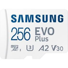 SAMSUNG MicroSDXC 256GB EVO Plus +SD adp