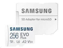 SAMSUNG pamäťová karta 256GB EVO Plus micro SDXC + SD adaptér