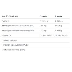 Nutrend Omega 3 Plus Softgel Caps balenie 120 tabliet