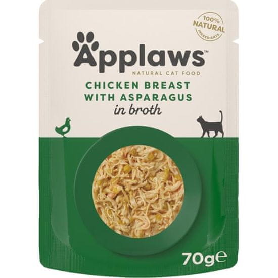 Applaws Cat kaps. kuracie prsia a špargľa 70 g