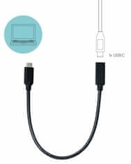 I-TEC USB-C - USB-C (male - female) predlžovací kábel 30cm