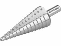 Extol Premium Vrták stupňovitý 6-30mm, stupňovanie 2mm, 13 otvorov, stopka pr.10mm, dĺžka 95mm, HSS, DIN 1412C